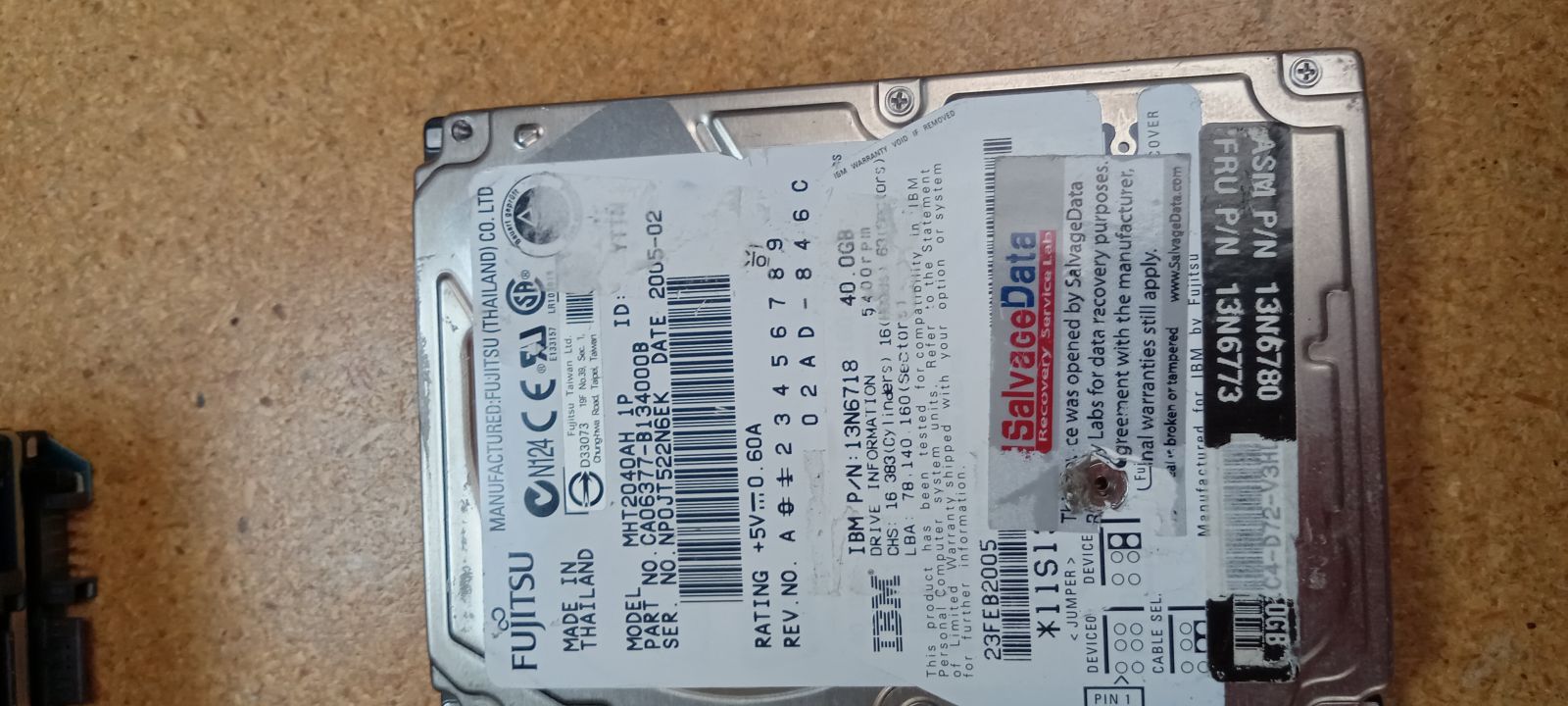 MHT2040AH 1P Hard Drive Donor