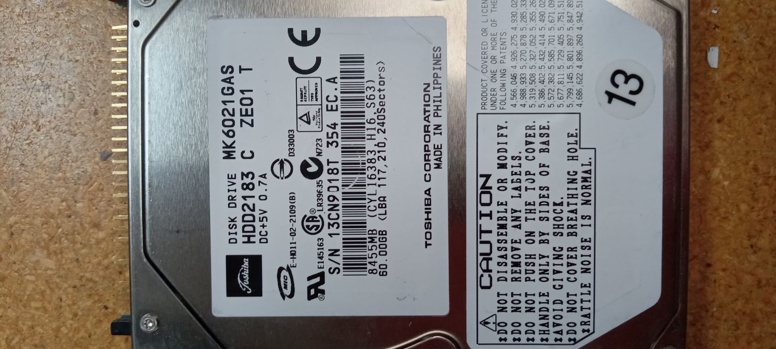 MK6021GAS Hard Drive Donor